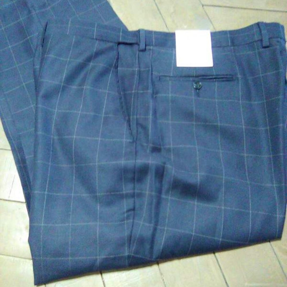 Paul Fredrick blue pants (new)